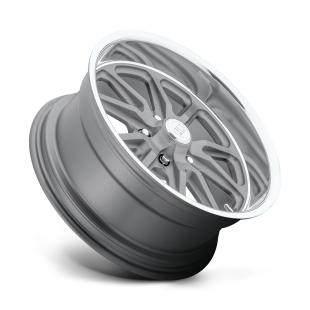 U.S. Mags U111 Rambler 17x8 Textured Gray w/ Diamond Cut Lip 1mm ET 78.1mm CB 5x127