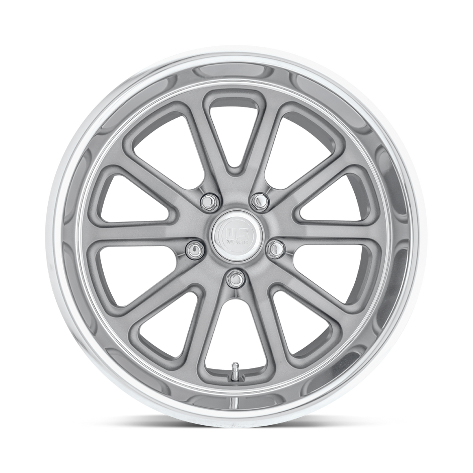 U.S. Mags U111 Rambler 17x7 Textured Gray w/ Diamond Cut Lip 1mm ET 72.56mm CB 5x120.65