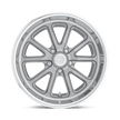 U.S. Mags U111 Rambler 17x7 Textured Gray w/ Diamond Cut Lip 1mm ET 72.56mm CB 5x120.65