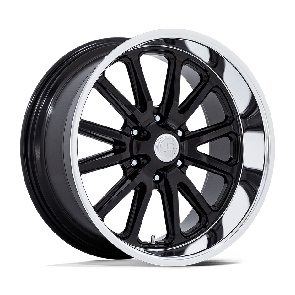 U.S. Mags UC145 Rambler 6 20x8 Gloss Black w/Diamond Cut Lip 1mm ET 78.1mm CB 6x139.7