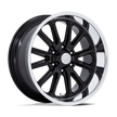 U.S. Mags UC145 Rambler 6 20x8 Gloss Black w/Diamond Cut Lip 1mm ET 78.1mm CB 6x139.7