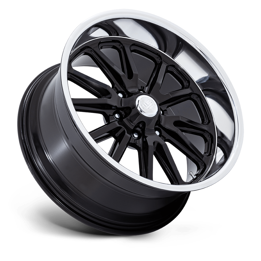 U.S. Mags UC145 Rambler 6 20x8 Gloss Black w/Diamond Cut Lip 1mm ET 78.1mm CB 6x139.7