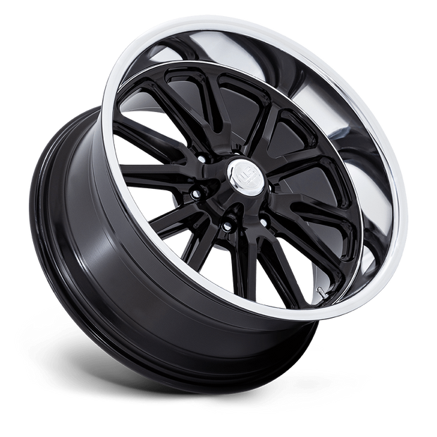 U.S. Mags UC145 Rambler 6 20x8 Gloss Black w/Diamond Cut Lip 1mm ET 78.1mm CB 6x139.7