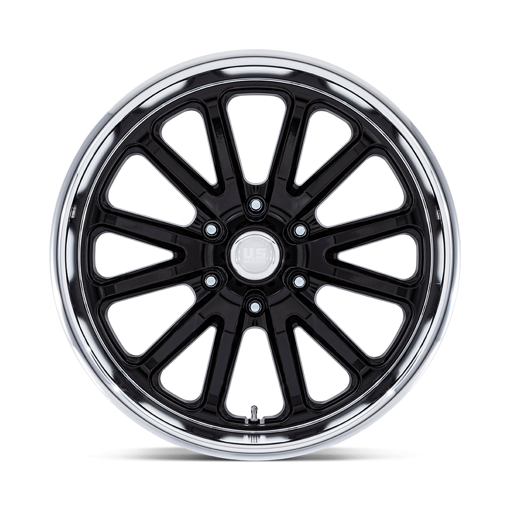 U.S. Mags UC145 Rambler 6 20x8 Gloss Black w/Diamond Cut Lip 1mm ET 78.1mm CB 6x139.7