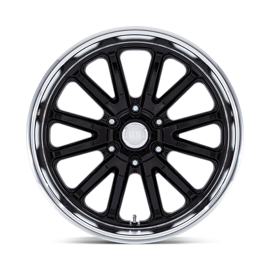 U.S. Mags UC145 Rambler 6 20x8 Gloss Black w/Diamond Cut Lip 1mm ET 78.1mm CB 6x139.7