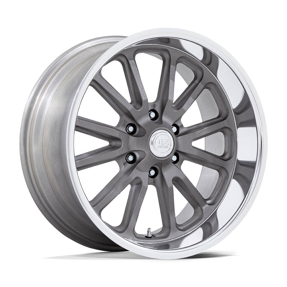 U.S. Mags UC145 Rambler 6 20x8 Matte Gunmetal w/Diamond Cut Lip 1mm ET 78.1mm CB 6x139.7