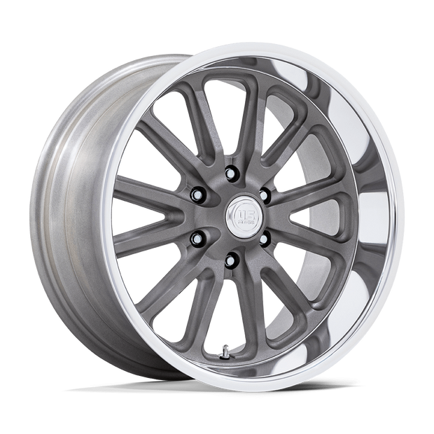 U.S. Mags UC145 Rambler 6 20x8 Matte Gunmetal w/Diamond Cut Lip 1mm ET 78.1mm CB 6x139.7