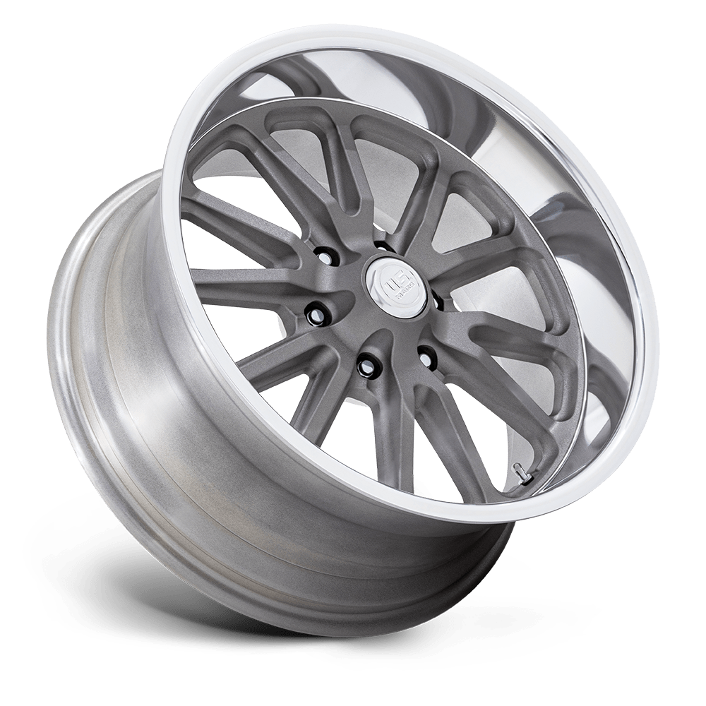 U.S. Mags UC145 Rambler 6 20x8 Matte Gunmetal w/Diamond Cut Lip 1mm ET 78.1mm CB 6x139.7