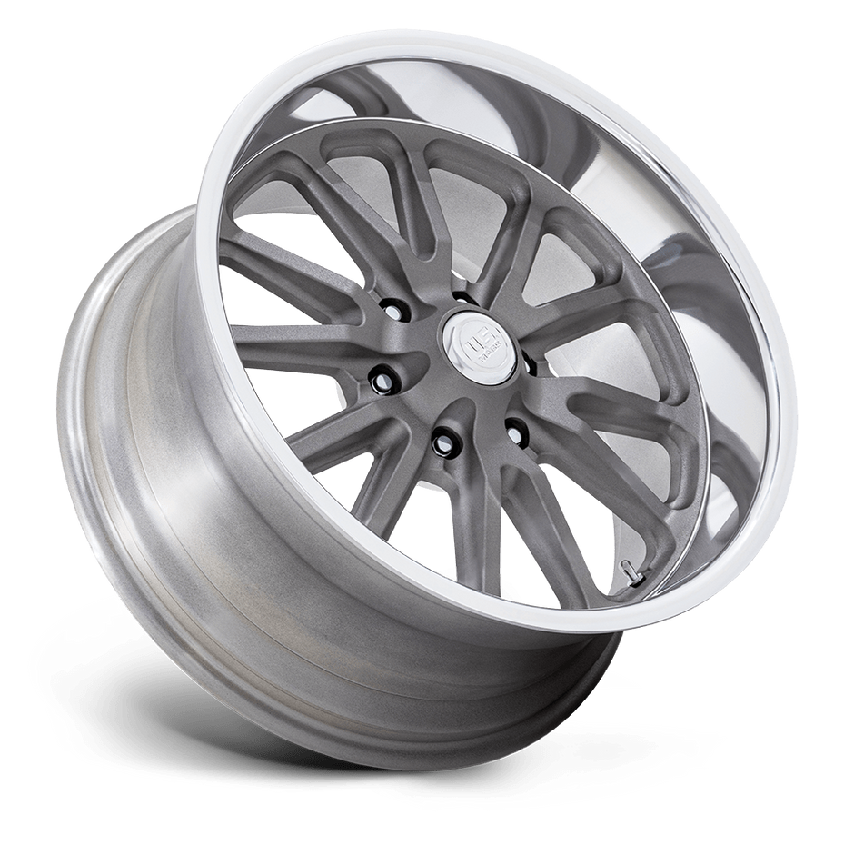 U.S. Mags UC145 Rambler 6 20x8 Matte Gunmetal w/Diamond Cut Lip 1mm ET 78.1mm CB 6x139.7