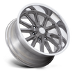 U.S. Mags UC145 Rambler 6 20x8 Matte Gunmetal w/Diamond Cut Lip 1mm ET 78.1mm CB 6x139.7