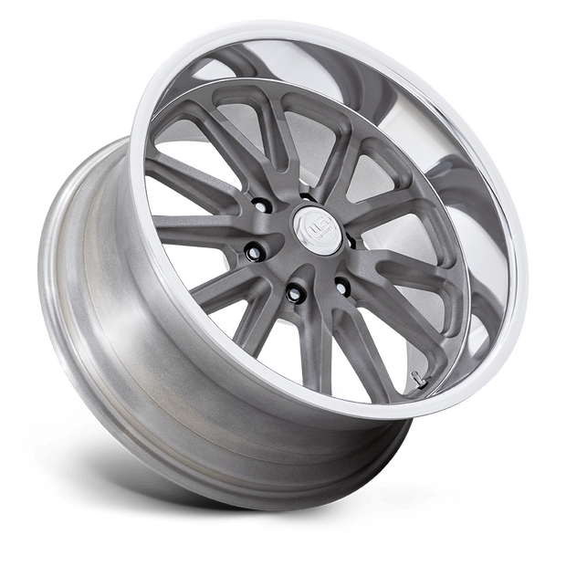 U.S. Mags UC145 Rambler 6 20x8 Matte Gunmetal w/Diamond Cut Lip 1mm ET 78.1mm CB 6x139.7