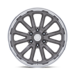 U.S. Mags UC145 Rambler 6 20x8 Matte Gunmetal w/Diamond Cut Lip 1mm ET 78.1mm CB 6x139.7
