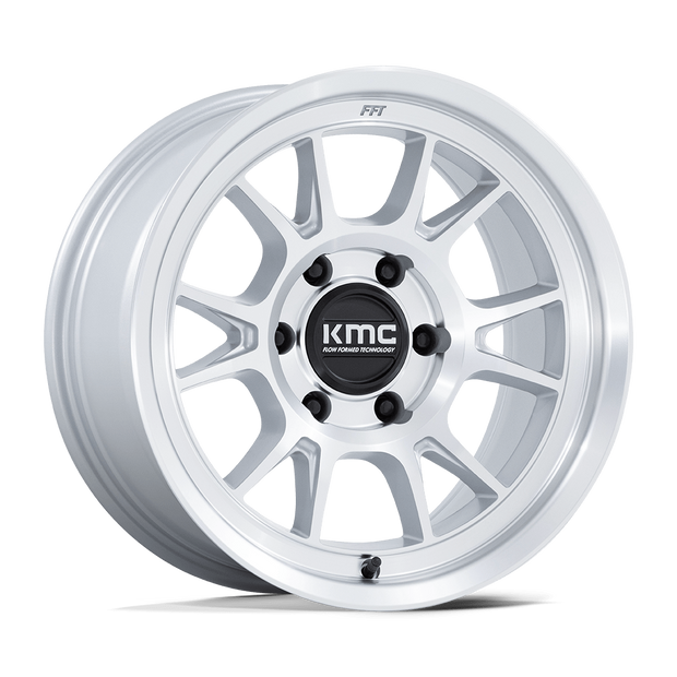 KMC Wheels KM729 Range 17x8.5 Gloss Silver w/Machined Face -10mm ET 66.06mm CB 6x114.3