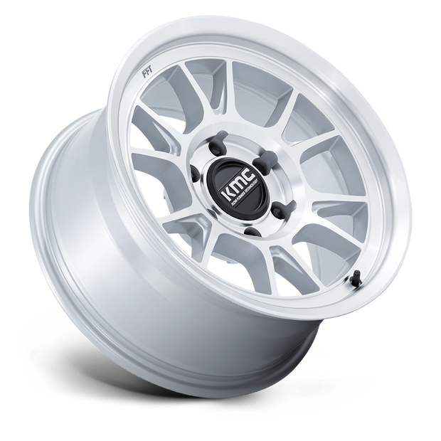 KMC Wheels KM729 Range 17x8.5 Gloss Silver w/Machined Face -10mm ET 66.06mm CB 6x114.3