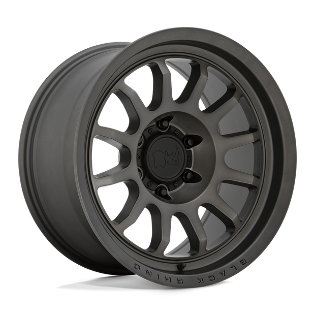 Black Rhino Hard Alloys Rapid 17x8.5 Matte Brushed Gunmetal 0mm ET 76.1mm CB 6x114.3