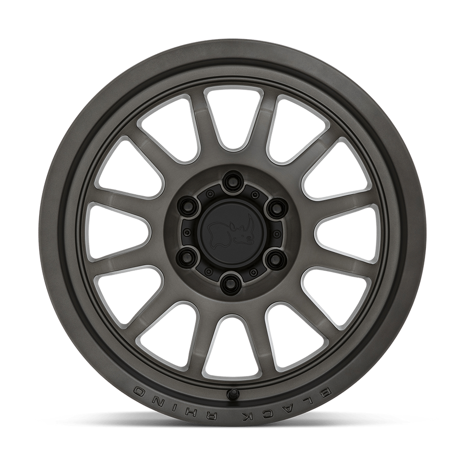 Black Rhino Hard Alloys Rapid 17x8.5 Matte Brushed Gunmetal 0mm ET 76.1mm CB 6x114.3