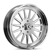 KG1 Forged KU016 Rays UTV 24x7 Polished 0mm ET 132mm CB 4x156