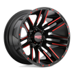 Moto Metal MO978 Razor 20x10 Satin Black Machined w/Red Tint -42mm ET 108mm CB 5x139.7
