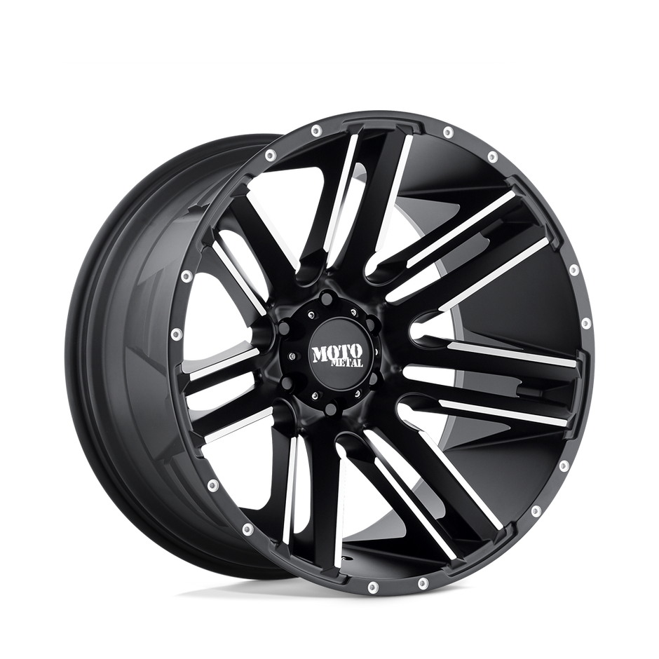 Moto Metal MO978 Razor 20x9 Satin Black Machined 18mm ET 124.2mm CB 8x180