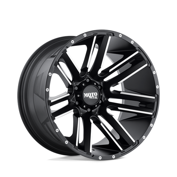 Moto Metal MO978 Razor 20x9 Satin Black Machined 18mm ET 125.1mm CB 8x165.1