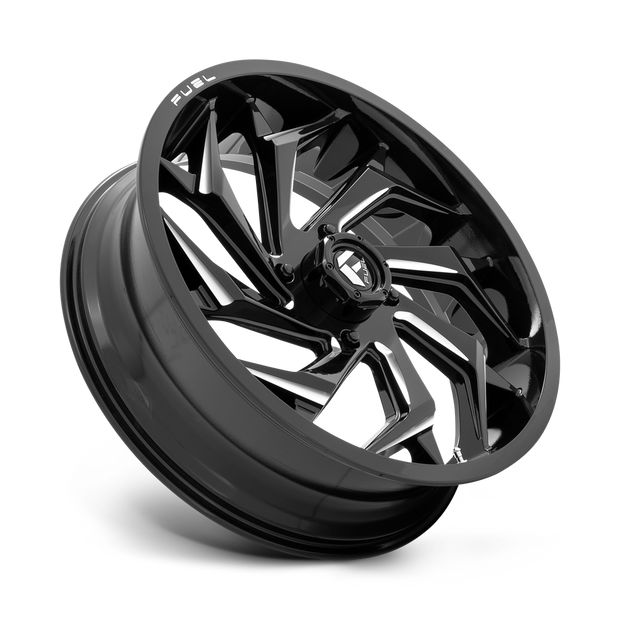 Fuel Wheels D753 Reaction UTV 18x7 Gloss Black Milled 13mm ET 132mm CB 4x156
