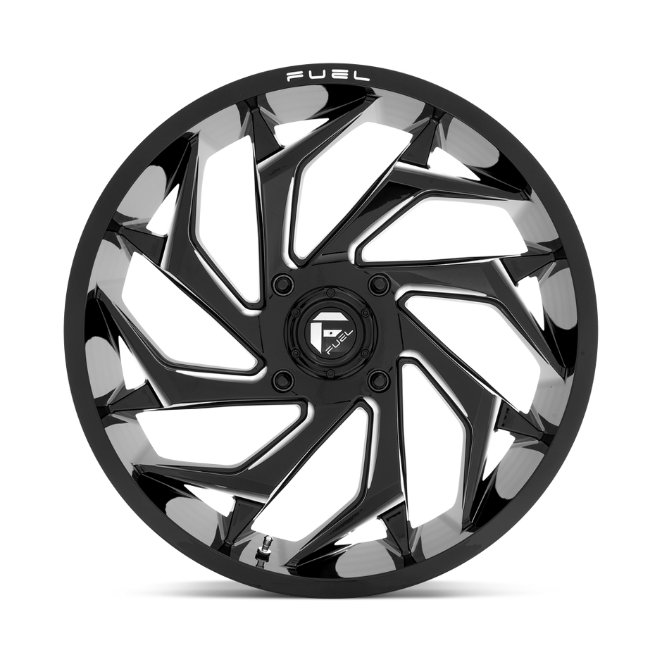 Fuel Wheels D753 Reaction UTV 18x7 Gloss Black Milled 13mm ET 132mm CB 4x156