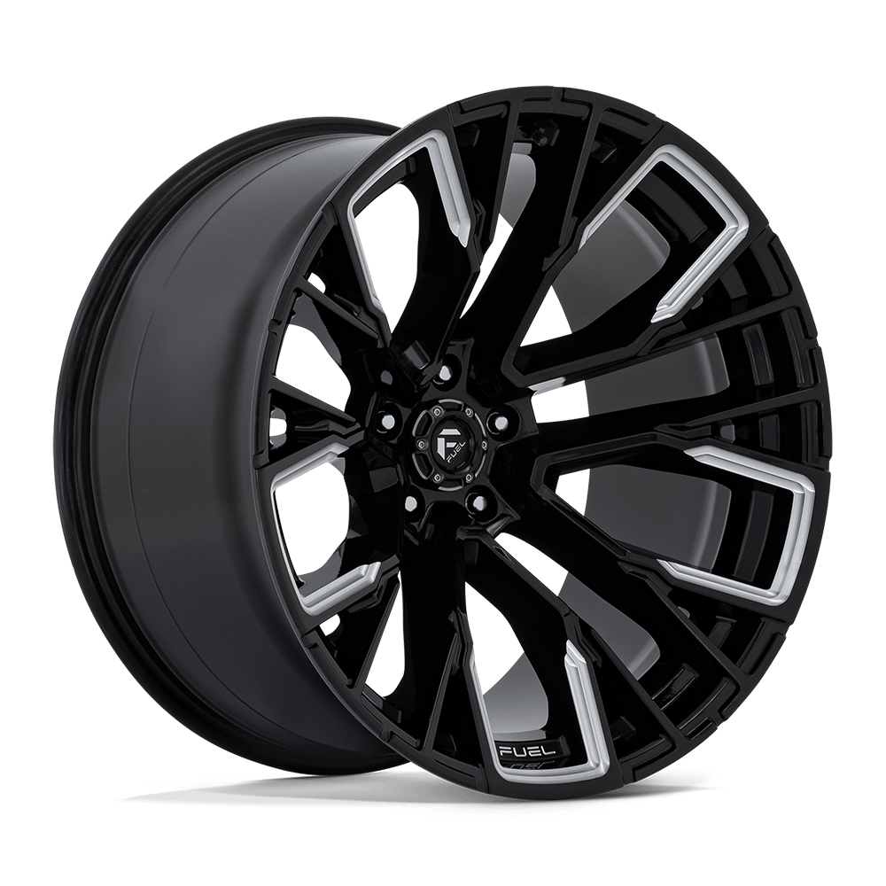 Fuel Wheels D849 Rebar 17x9 Gloss Black Milled -12mm ET 106.1mm CB 6x139.7