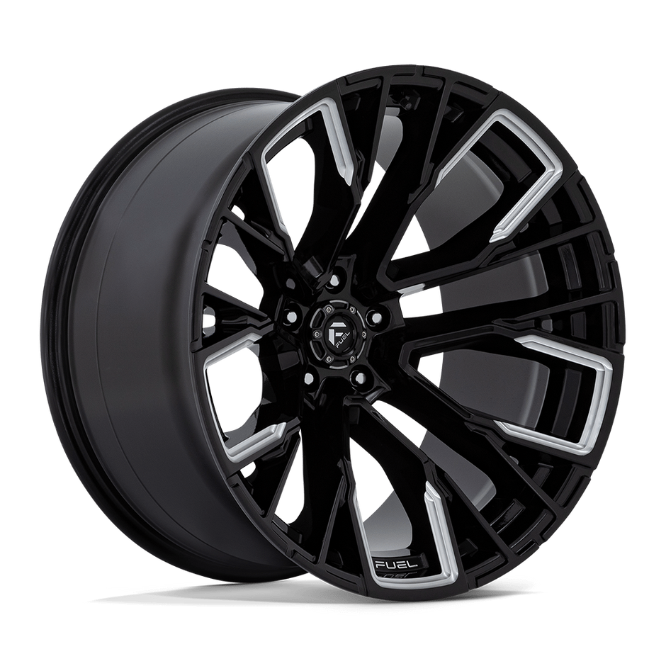 Fuel Wheels D849 Rebar 17x9 Gloss Black Milled -12mm ET 106.1mm CB 6x139.7