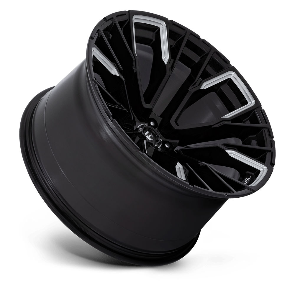 Fuel Wheels D849 Rebar 17x9 Gloss Black Milled -12mm ET 106.1mm CB 6x139.7