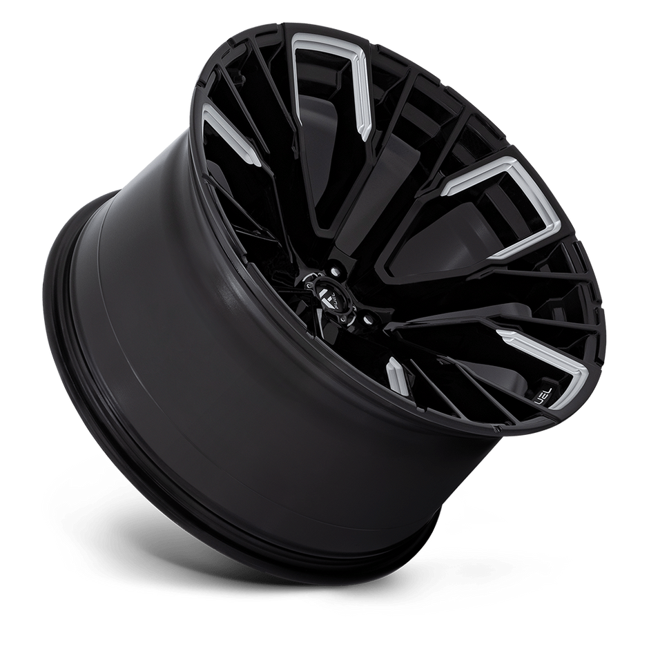 Fuel Wheels D849 Rebar 17x9 Gloss Black Milled -12mm ET 106.1mm CB 6x139.7