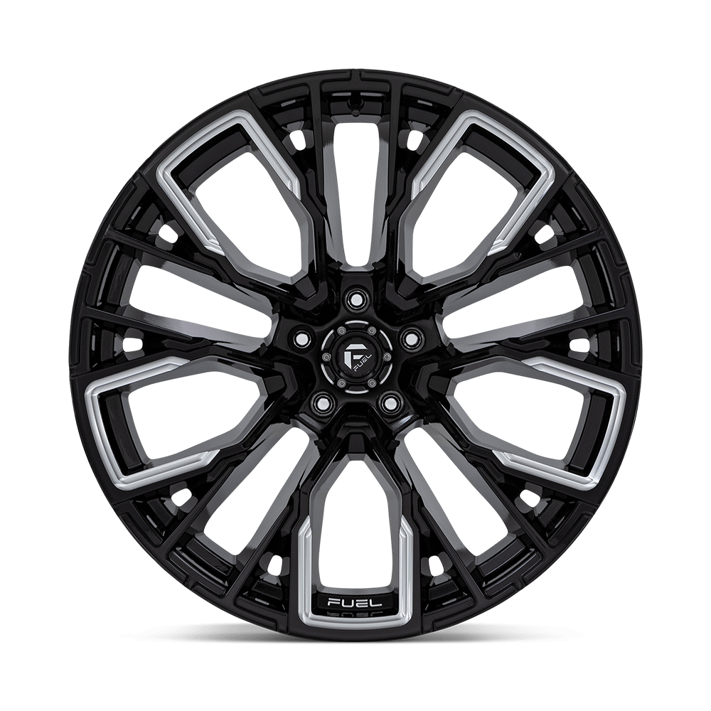 Fuel Wheels D849 Rebar 17x9 Gloss Black Milled -12mm ET 106.1mm CB 6x139.7