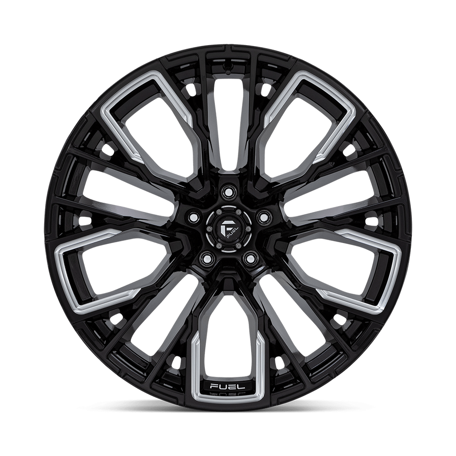 Fuel Wheels D849 Rebar 17x9 Gloss Black Milled -12mm ET 106.1mm CB 6x139.7