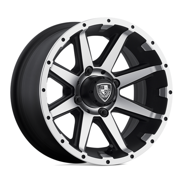 Fairway Alloys FA136 Rebel 14x6.5 Machined Matte Black -23mm ET 70.7mm CB 4x101.6