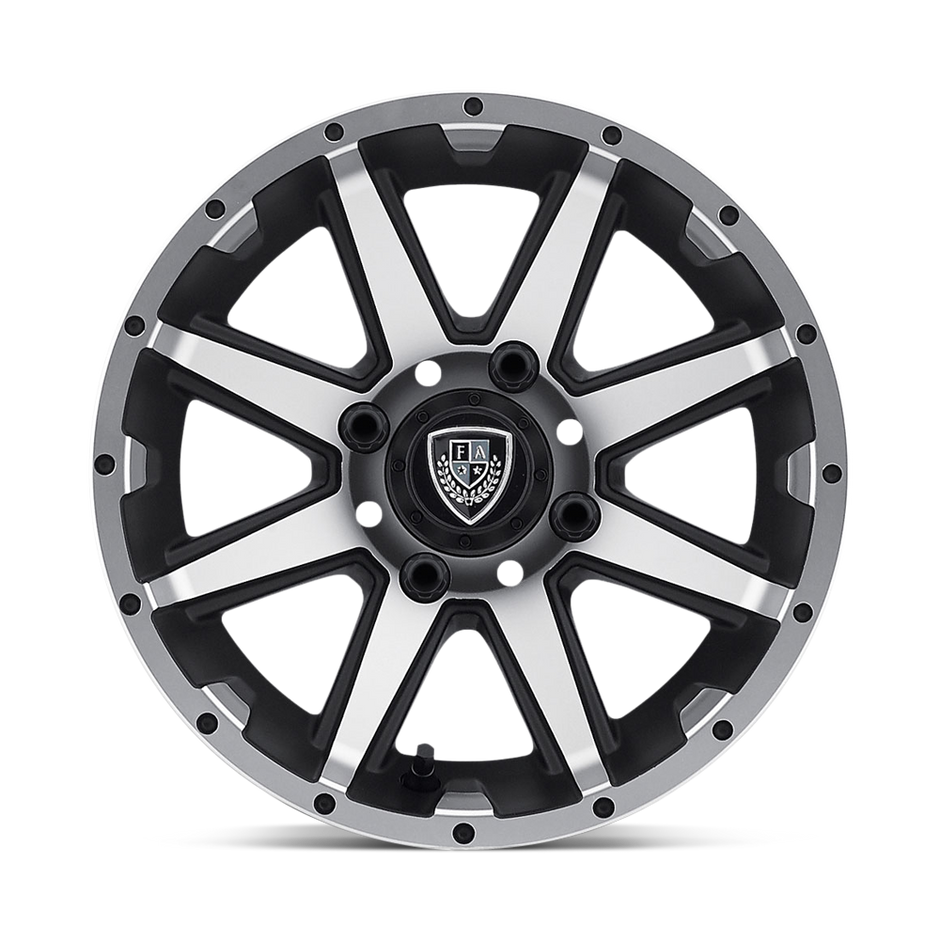 Fairway Alloys FA135 Rebel 12x6 Machined Matte Black -23mm ET 70.7mm CB 4x101.6