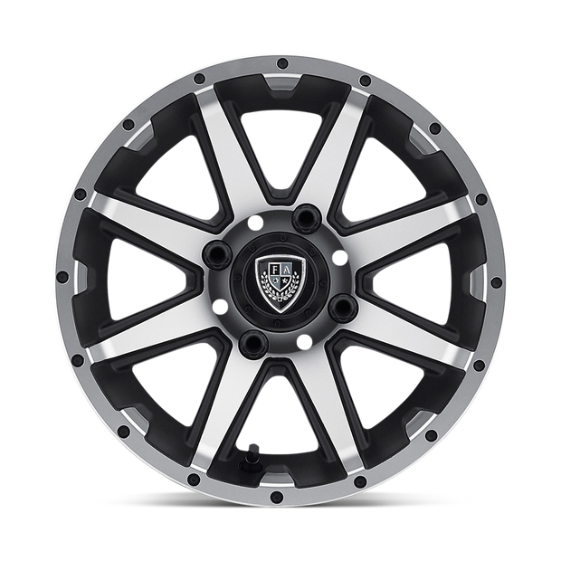 Fairway Alloys FA136 Rebel 14x6.5 Machined Matte Black -23mm ET 70.7mm CB 4x101.6