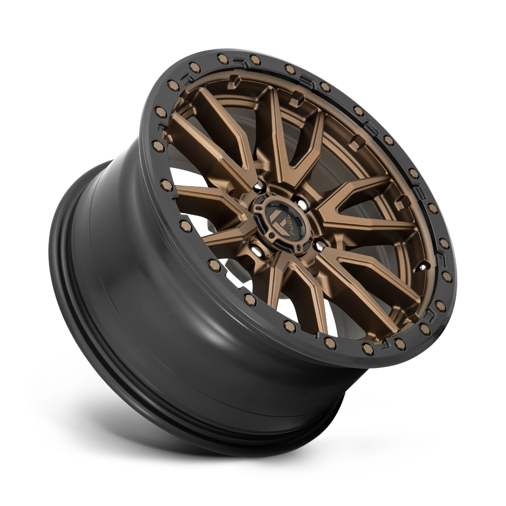 Fuel Wheels D681 Rebel 16x8 Matte Bronze w/Black Bead Ring 1mm ET 106.1mm CB 6x139.7