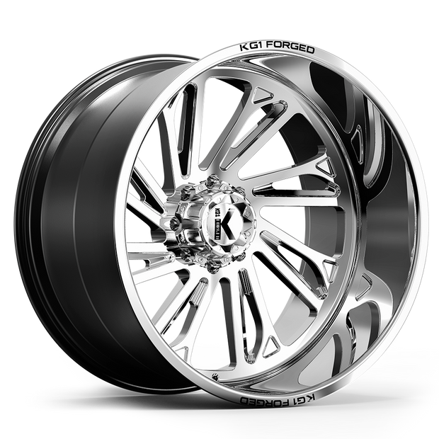 KG1 Forged KC012 Rebel-Left Wheel 22x12 Polished -44mm ET 124.3mm CB 8x180