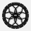 Hardrock Offroad Reckless Xposed 22x12 Gloss Black Milled -51mm ET 125.2mm CB 8x170 wheel