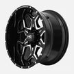 Hardrock Offroad Reckless Xposed 22x12 Gloss Black Milled -51mm ET 108mm CB 6x139.7 wheel