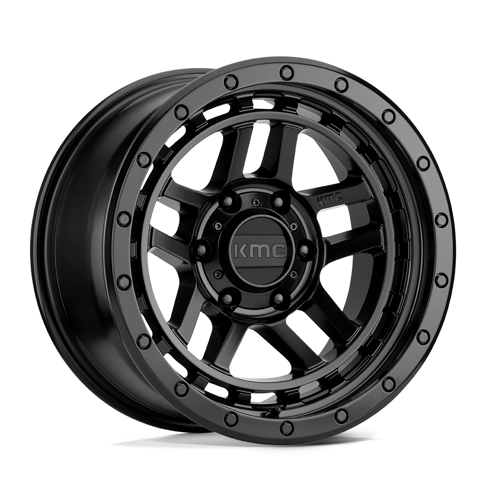 KMC Wheels KM540 Recon 17x8.5 Satin Black 18mm ET 71.5mm CB 5x127