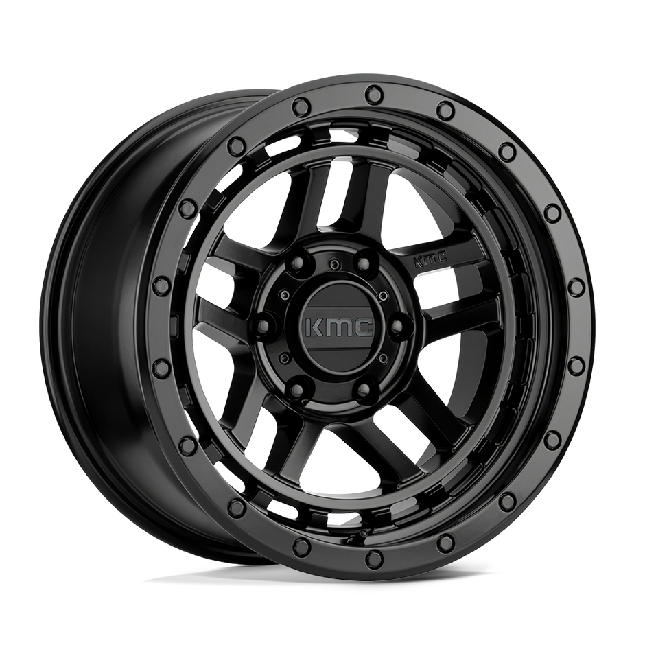 KMC Wheels KM540 Recon 17x8.5 Satin Black 18mm ET 71.5mm CB 5x127