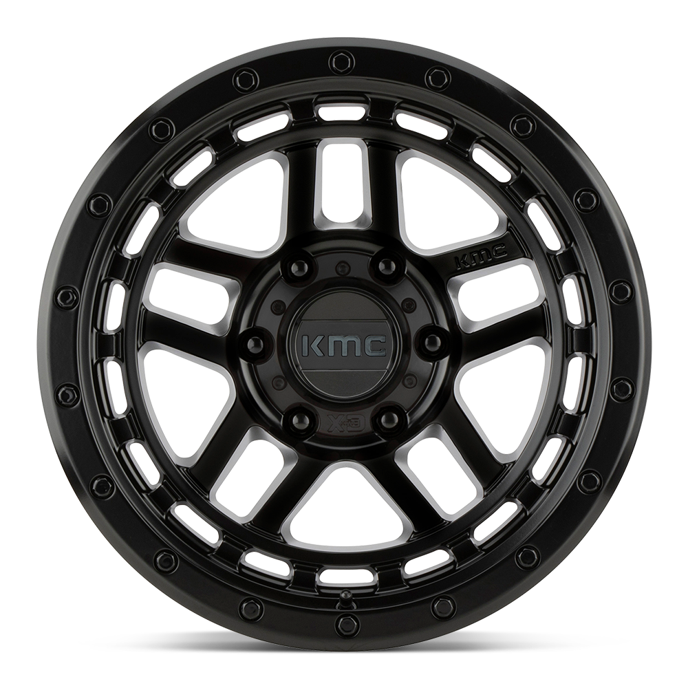KMC Wheels KM540 Recon 17x8.5 Satin Black 18mm ET 71.5mm CB 5x127