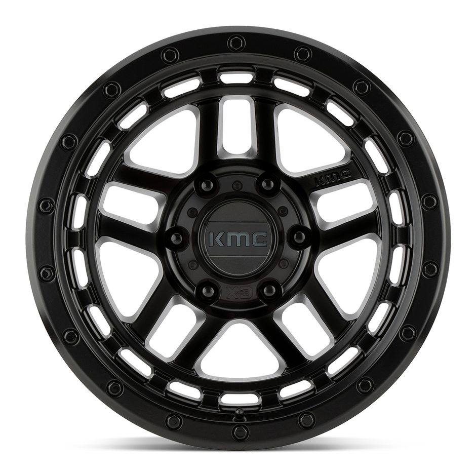 KMC Wheels KM540 Recon 17x8.5 Satin Black 18mm ET 71.5mm CB 5x127