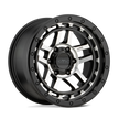 KMC Wheels KM540 Recon 17x8.5 Satin Black Machined 18mm ET 106.1mm CB 6x139.7
