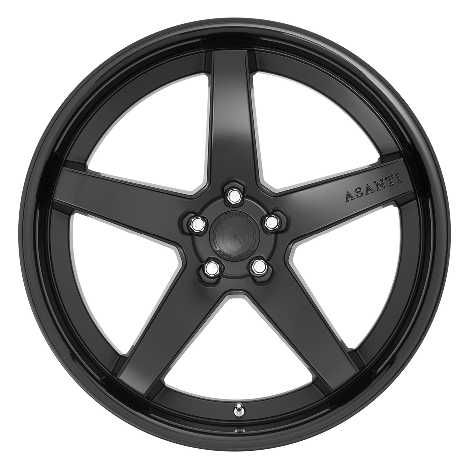 Asanti Wheels ABL31 Regal 20x10.5 Satin Black w/Gloss Black Lip 38mm ET 72.56mm CB 5x114.3