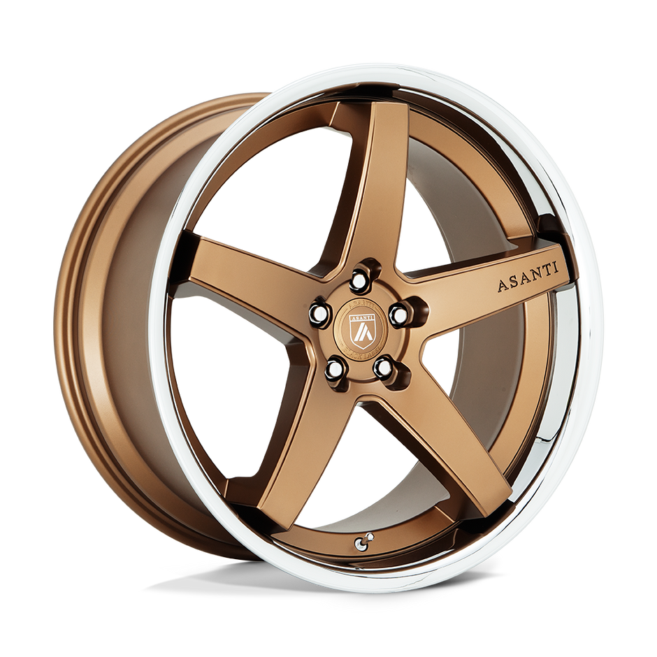 Asanti Wheels ABL31 Regal 20x10.5 Satin Bronze w/Chrome Lip 20mm ET 72.56mm CB 5x115