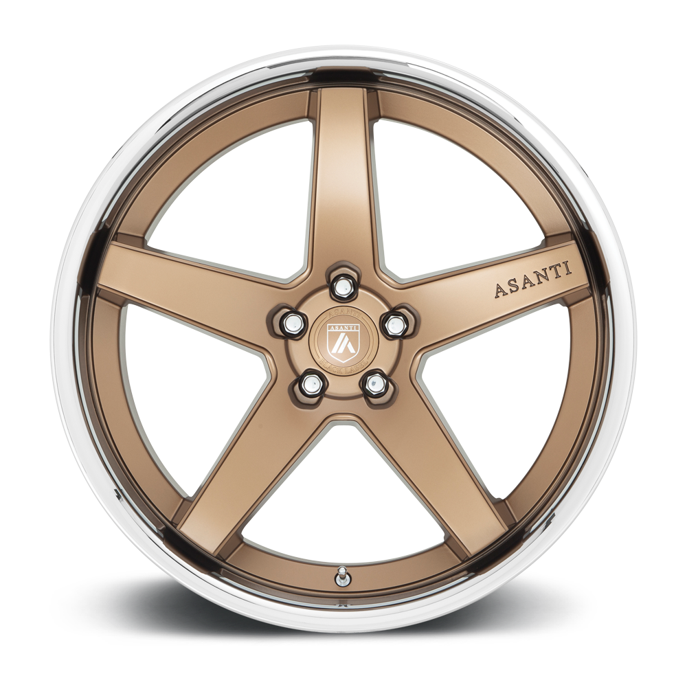 Asanti Wheels ABL31 Regal 20x10.5 Satin Bronze w/Chrome Lip 20mm ET 72.56mm CB 5x115
