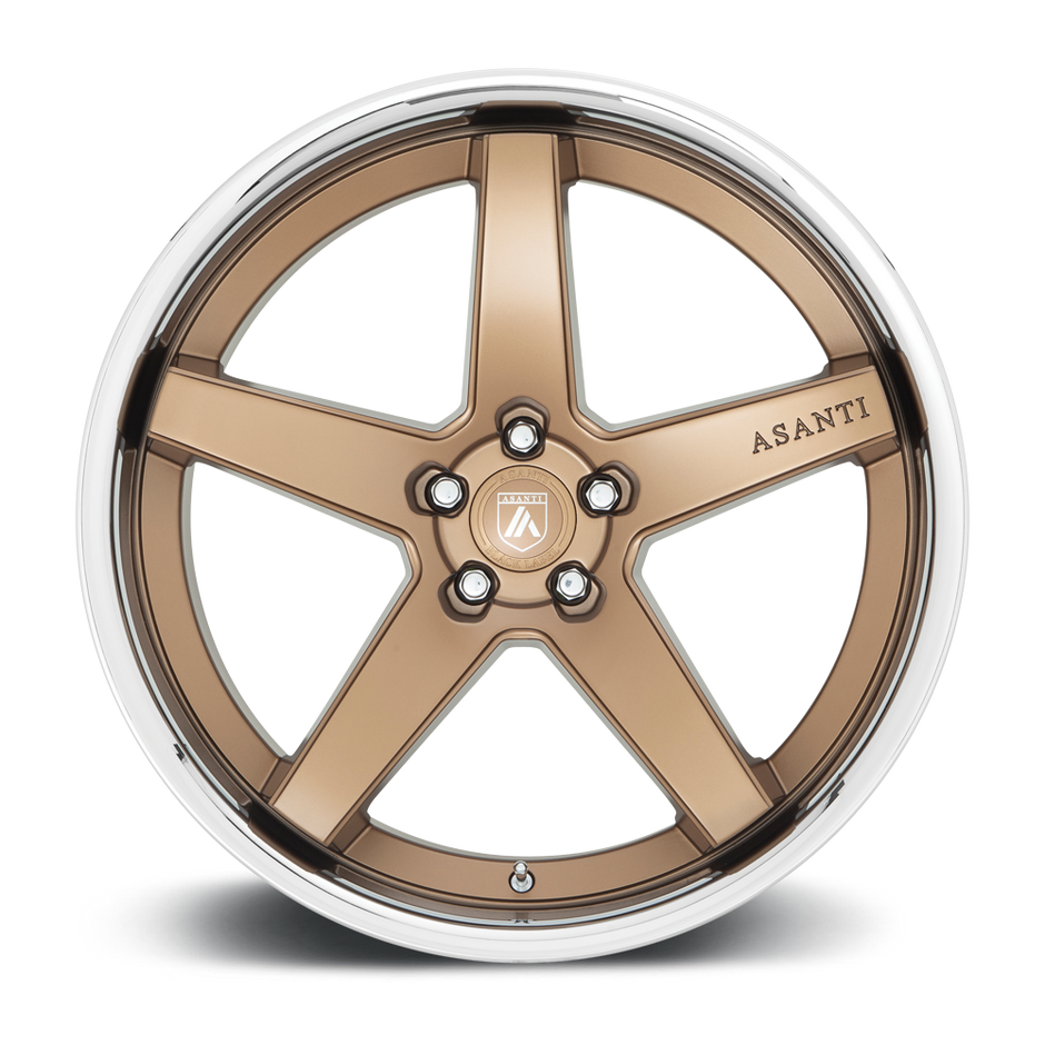 Asanti Wheels ABL31 Regal 20x10.5 Satin Bronze w/Chrome Lip 20mm ET 72.56mm CB 5x115