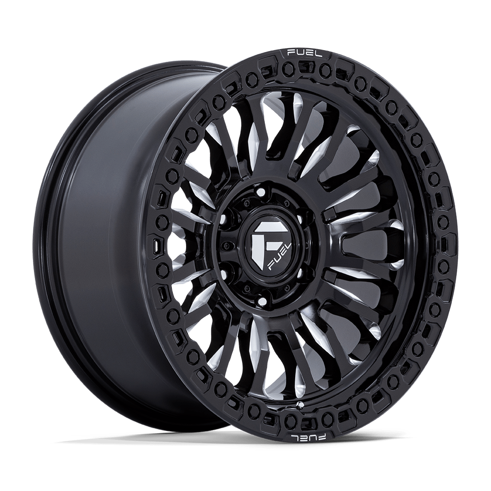 Fuel Wheels FC857 Rincon 17x8.5 Gloss Black Milled -1mm ET 71.5mm CB 5x127