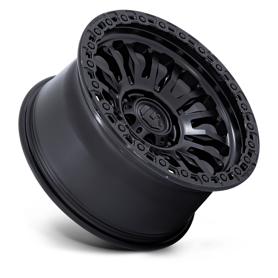 Fuel Wheels FC857 Rincon 17x8.5 Matte Black w/Gloss Black Lip -1mm ET 71.5mm CB 5x127